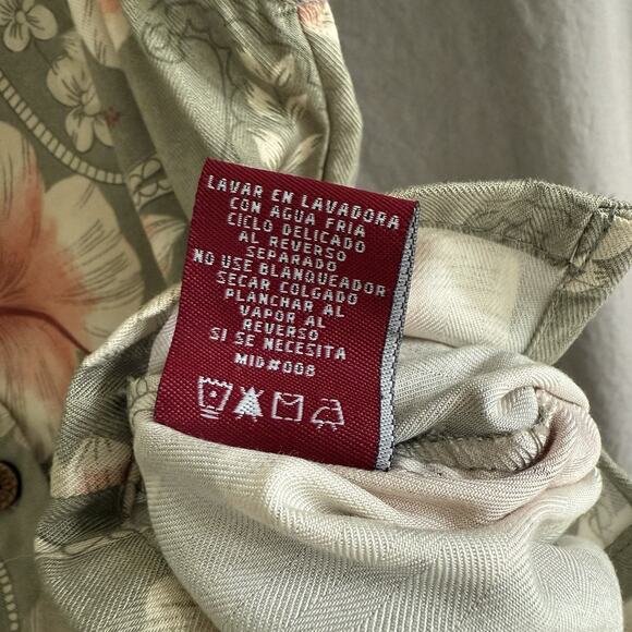 Vintage Caribbean Joe Rayon Floral Vest Women’s M Soft Butch Tropical Paisley - Picture 6 of 12